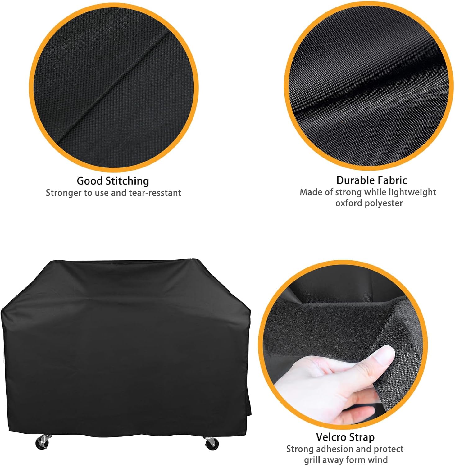 Grill Cover for Royal Gourmet Charcoal Grill CC1830 Series, 54 inch CR5402 Heavy Duty Waterproof UV Resistant Cover for Royal Gourmet GA5401T/GA4402S, Outdoor Barbeque Grill Accessories