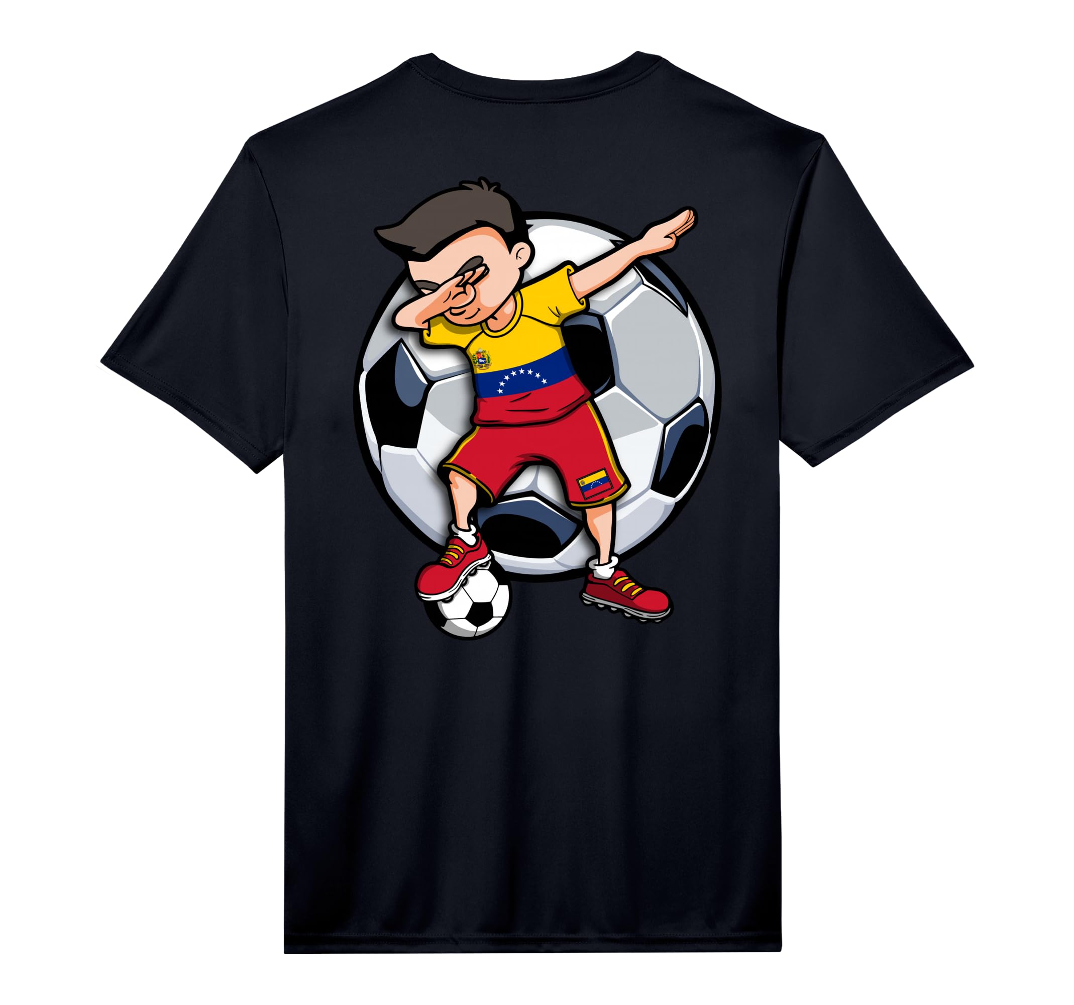 Dabbing Soccer Venezuela Football Fans T-Shirt - Novelty Apparel Men Women