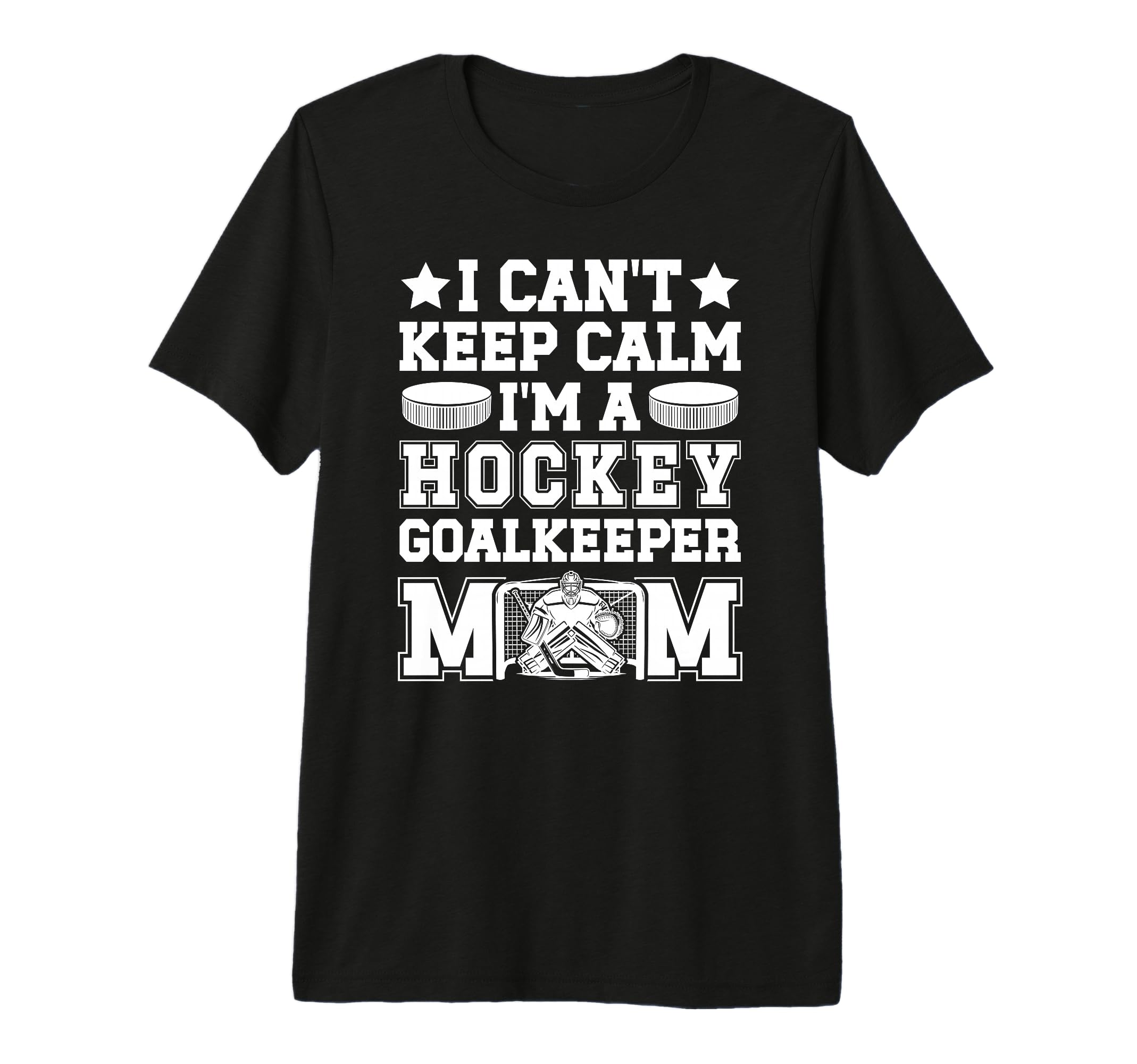 Im Hockey Goalkeeper Mom Ice Hockey T-Shirt - Trendy Graphic for Adults