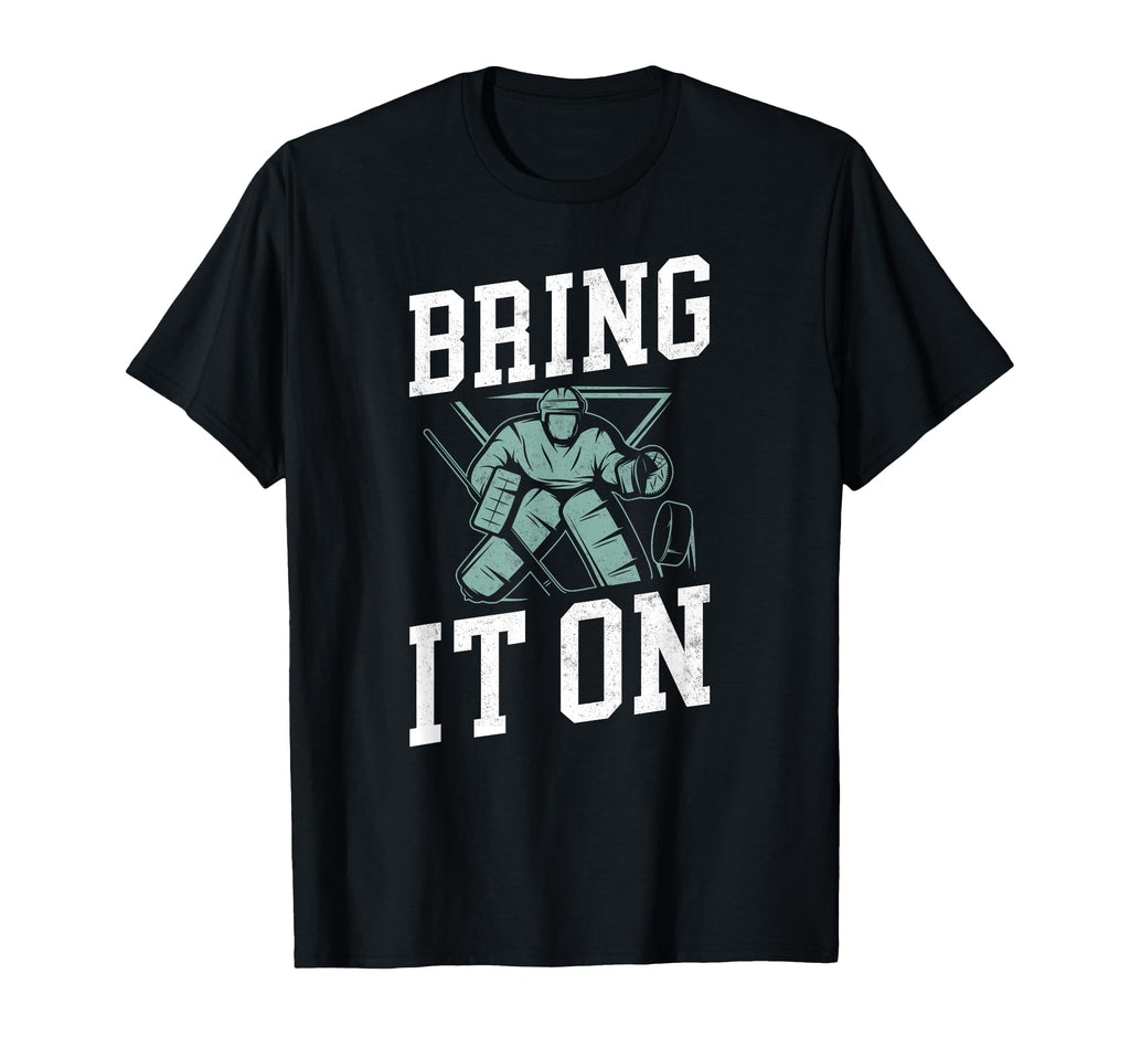 Ice Hockey Goalie Goalkeeper T-Shirt - Fun Novelty Design Unisex
