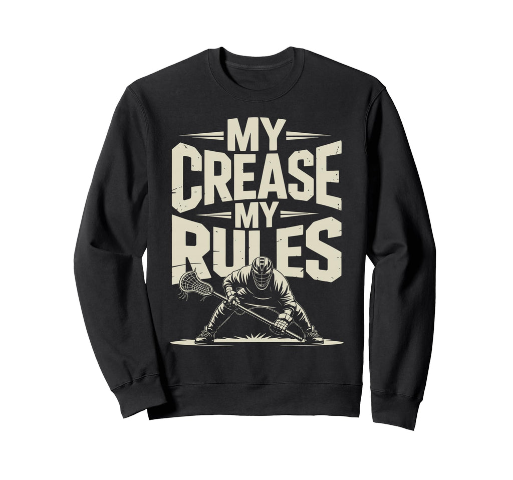 Lacrosse Crease Lax Goalie Sweatshirt - Unique Graphic Unisex