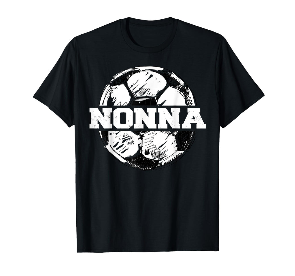 Soccer Nonna Soccer Ball Split Funny T-Shirt - Custom Art Print Unisex