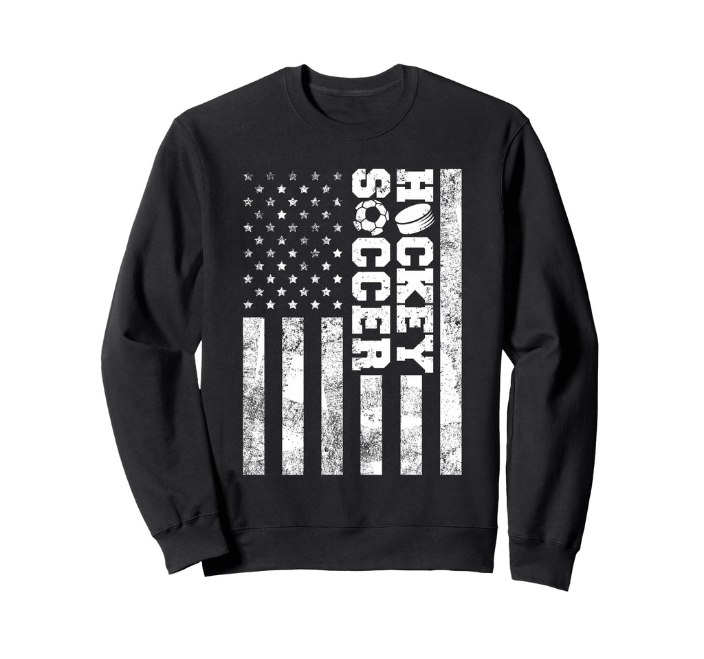 American Distressed Flag Funny Sweatshirt - Custom Art Print Men Women