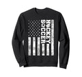 American Distressed Flag Funny Sweatshirt - Custom Art Print Men Women
