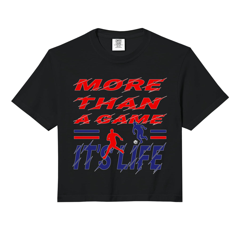 More Than Game It Is Life Soccer T-Shirt - Trendy Graphic for Adults
