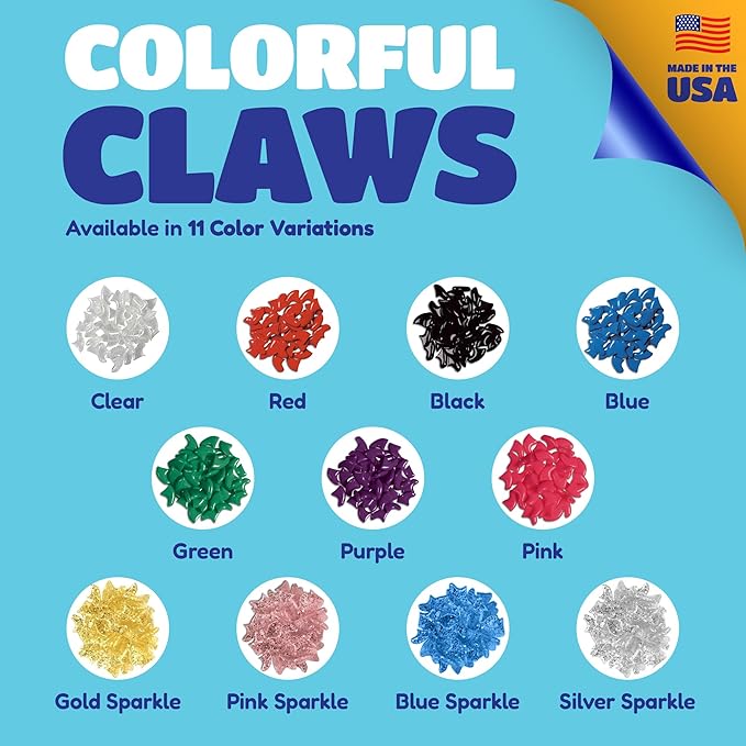 Soft Claws Cat Nail Caps for Large Cats – (40 Caps, Pink) - Made in USA - Veterinarian-Developed, Non-Toxic | Protects Furniture & Skin - Easy to Apply, Long-Lasting Anti-Scratch Soft Cat Claw Covers