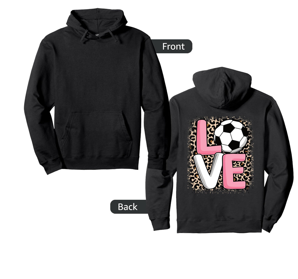 Love Soccer Soccer Player Hoodie - Aesthetic Graphic for Adults