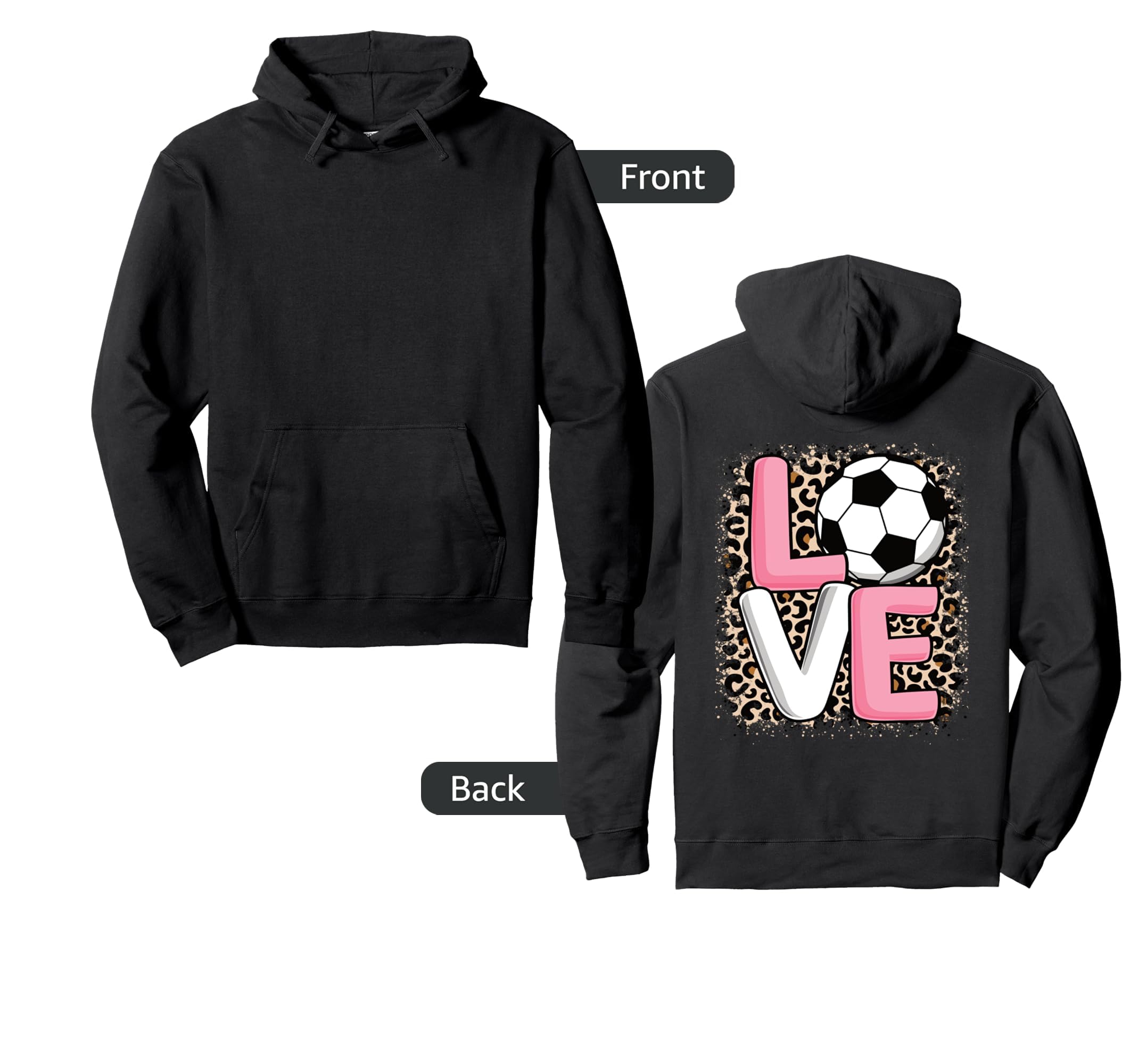 Love Soccer Soccer Player Hoodie - Aesthetic Graphic for Adults