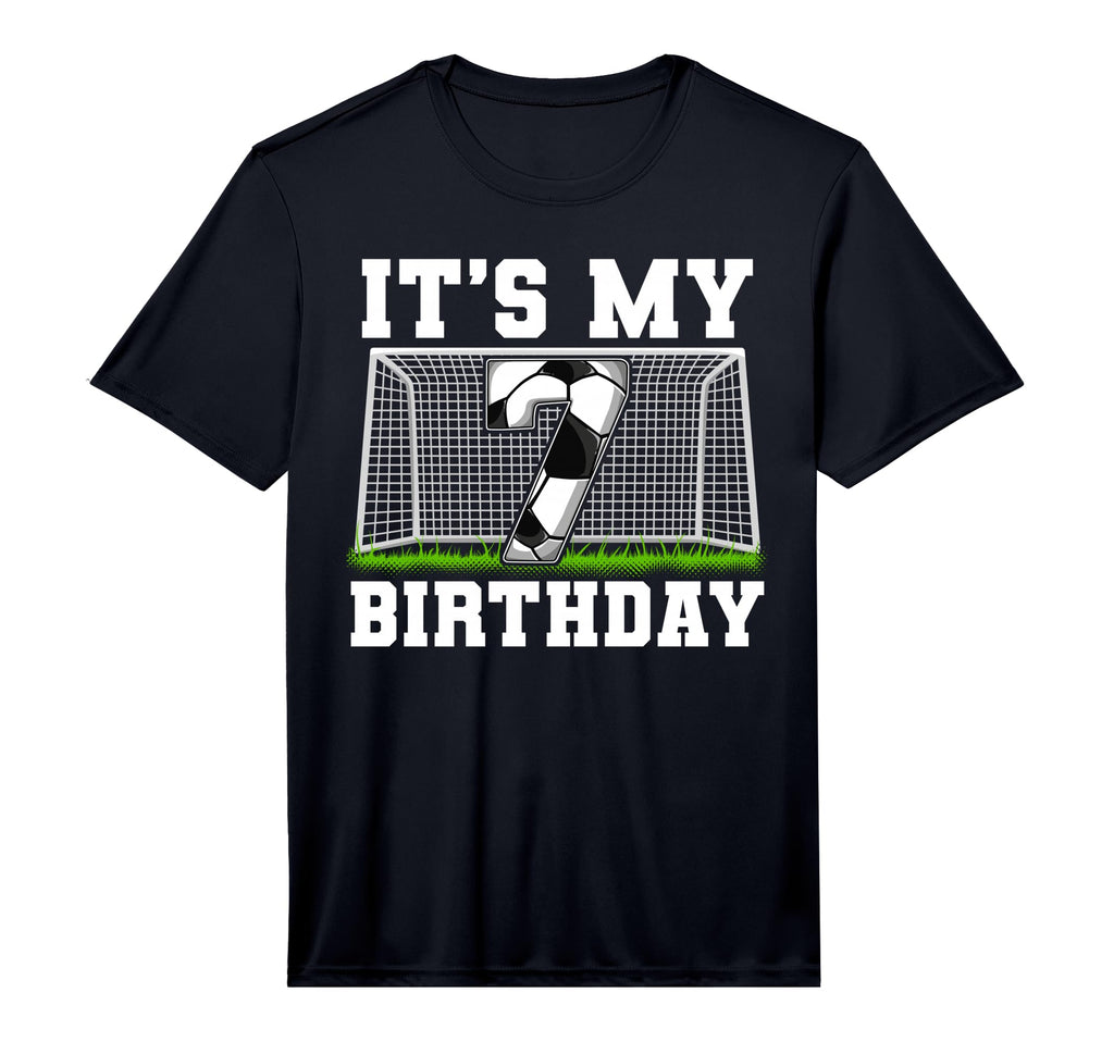 7Th Birthday Soccer Performance T-Shirt - Streetwear Style for Adults