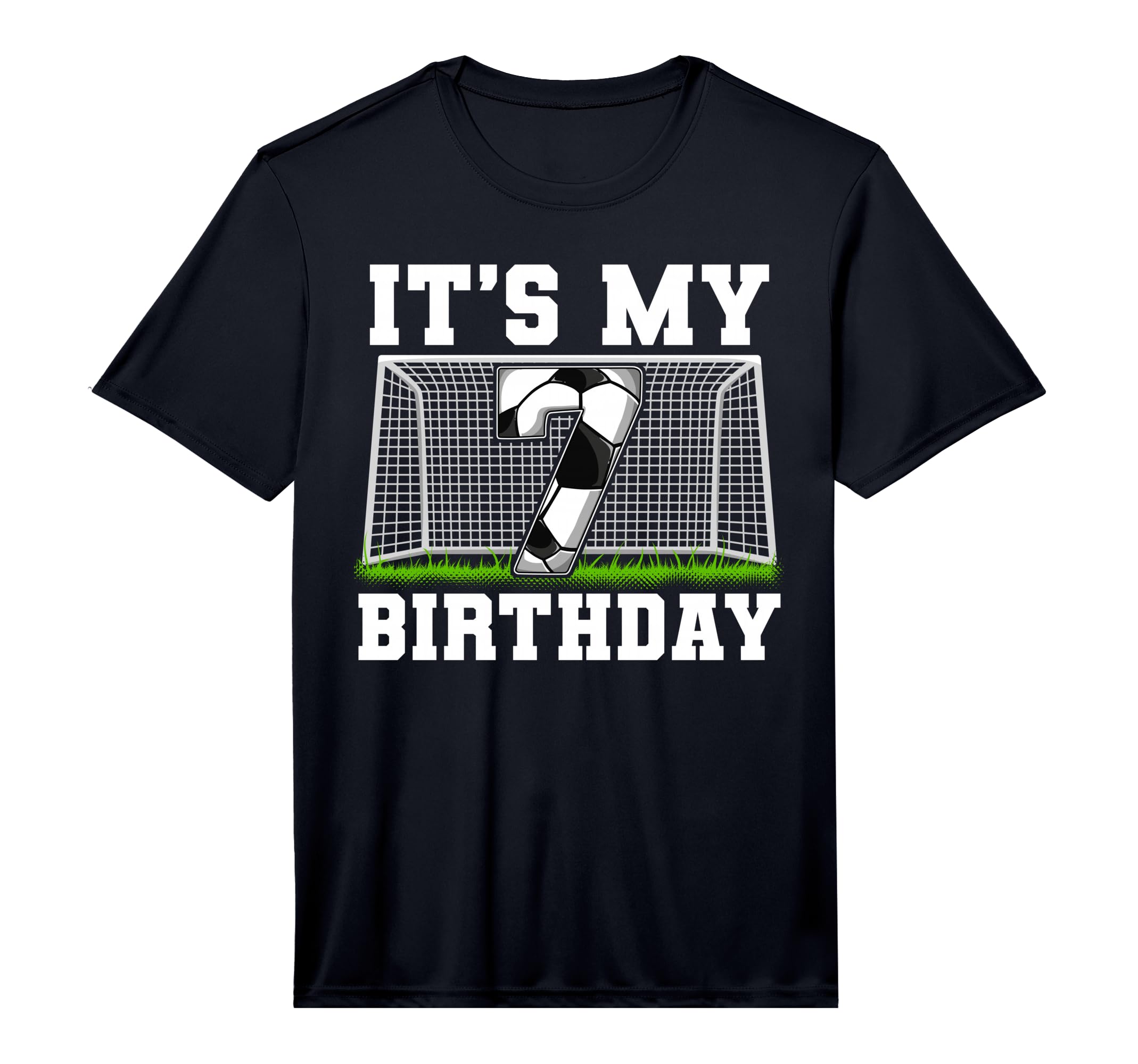 7Th Birthday Soccer Performance T-Shirt - Streetwear Style for Adults