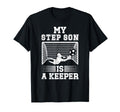 Soccer Keeper Step Dad Soccer Goalie T-Shirt - Unique Graphic for Adults
