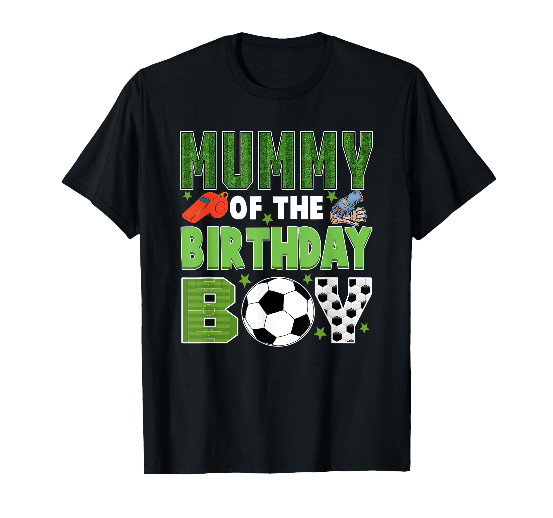 Mummy Birthday Soccer Group Family Matching T-Shirt - Graphic Print Unisex