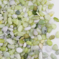 5 lbs Jade Pebbles for Indoor Plants, Decorative Pebbles for Bamboo, Vase, 3/8" Plant Gravel for Pots Indoor, Highly Polished Small River Rocks