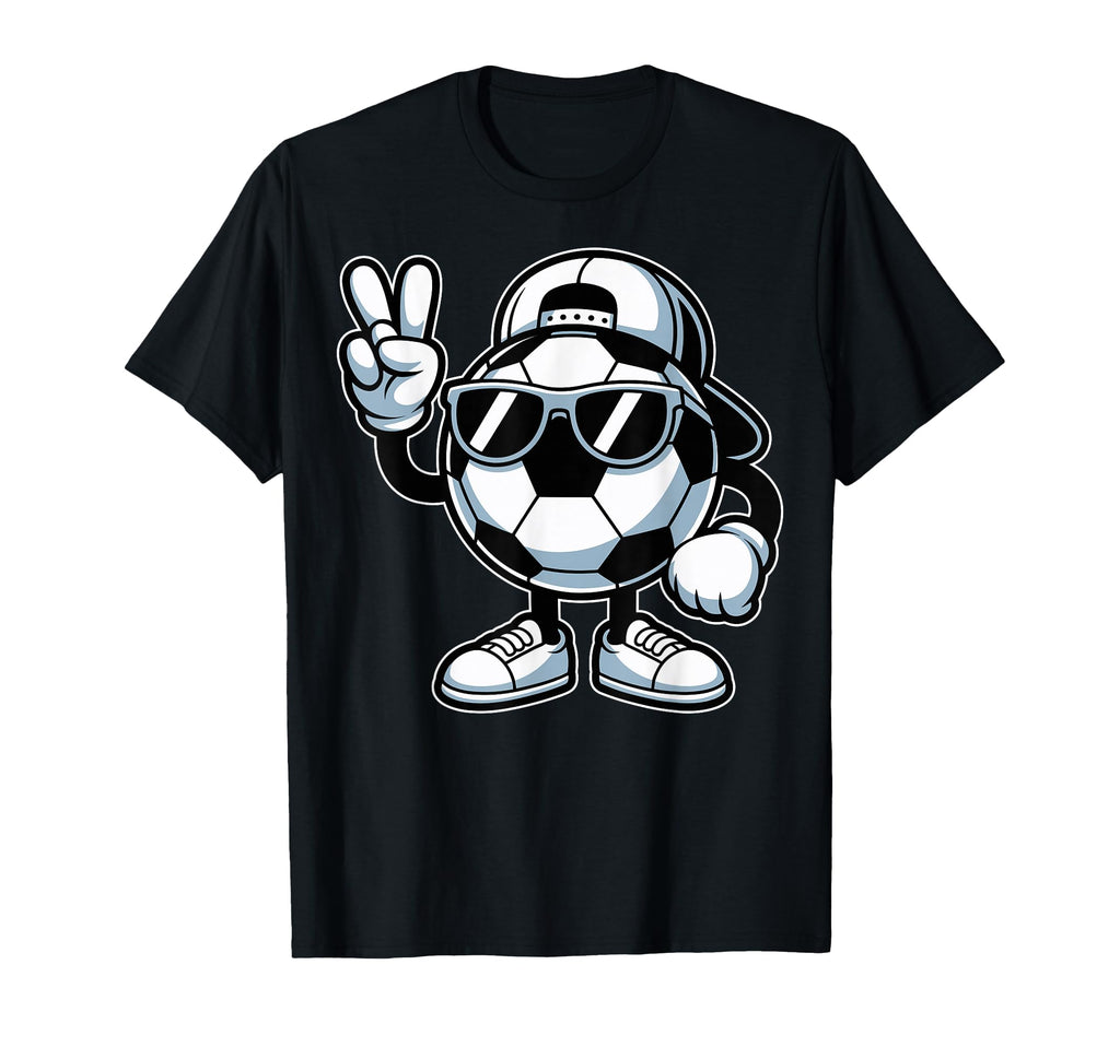 Soccer Ball Sunglasses Funny Soccer T-Shirt - Fun Novelty Design Unisex