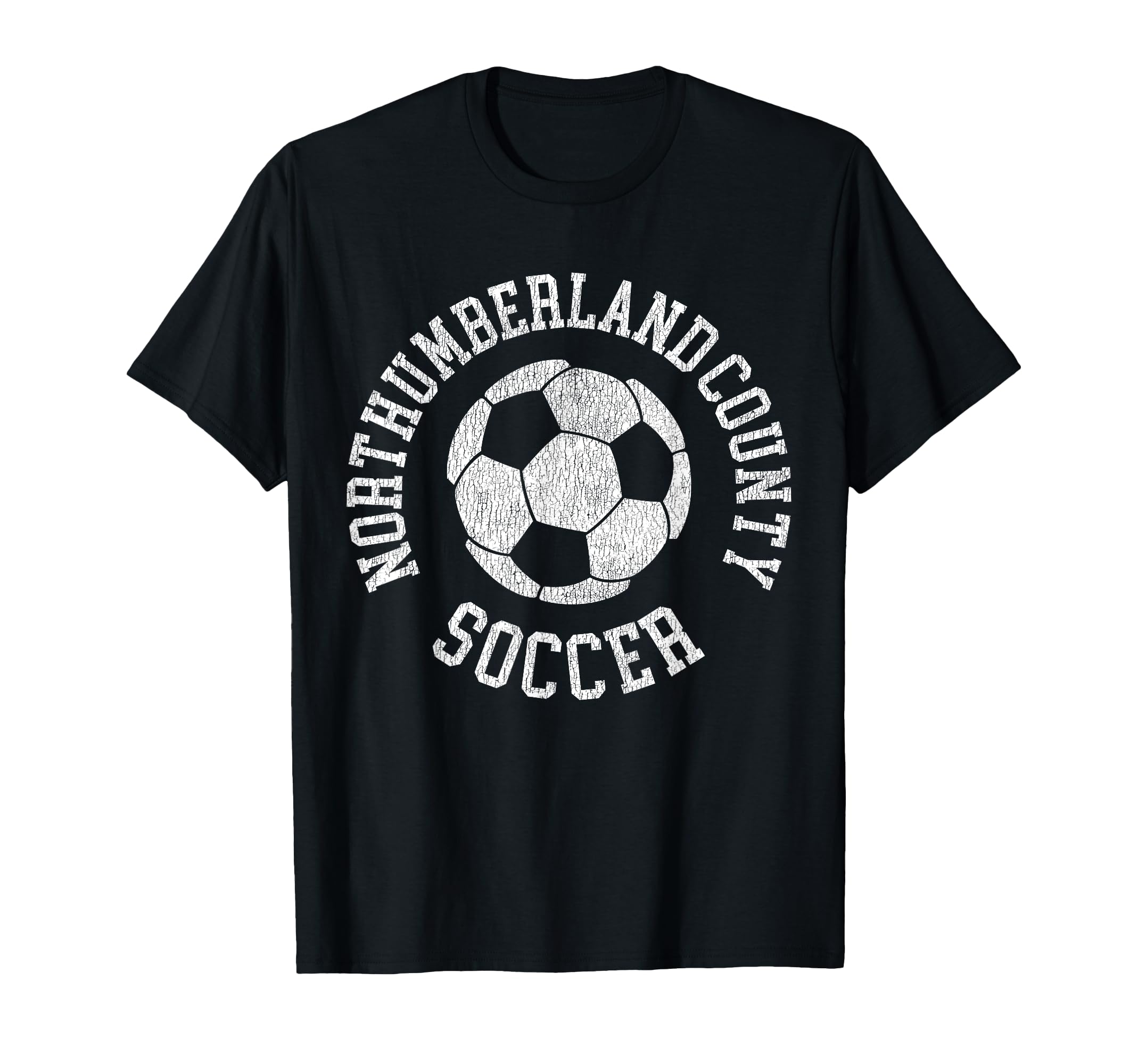 Northumberland County Soccer Distressed T-Shirt - Trendy Graphic Men Women
