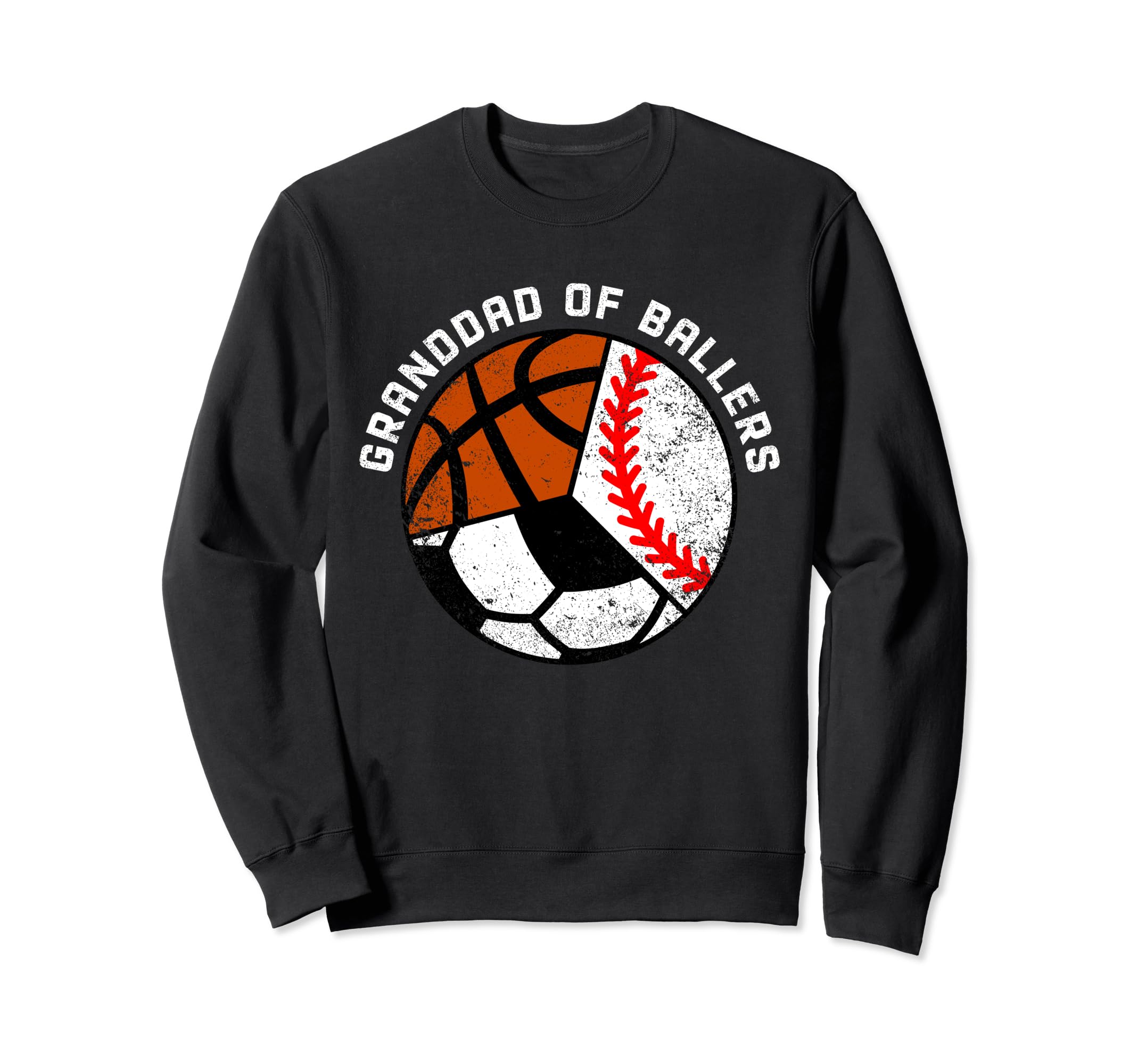 Granddad Ballers Funny Baseball Sweatshirt - Custom Art Print Men Women