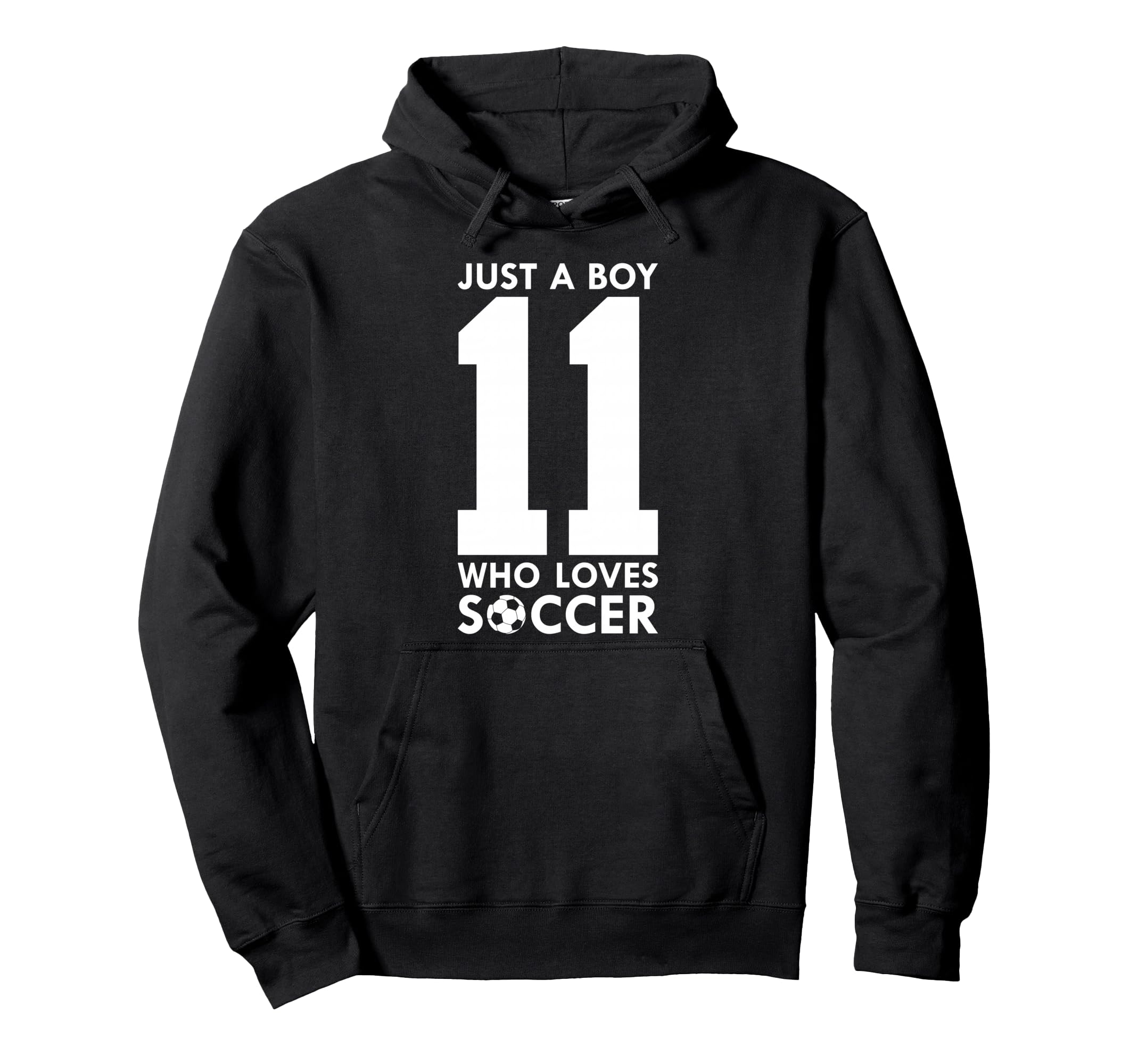 Just Who Loves 11 Years Soccer 11Th Birthday Hoodie - Unique Graphic Unisex