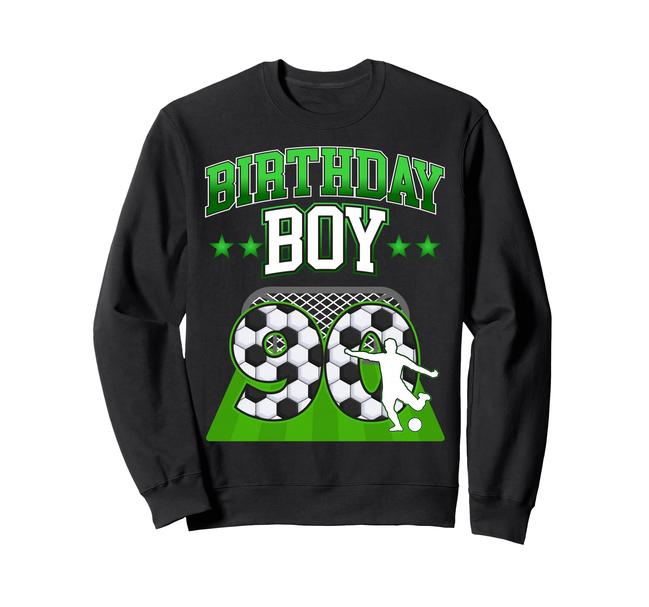 Soccer Themed Birthday Outfit 90 Sweatshirt - Trendy Graphic Men Women