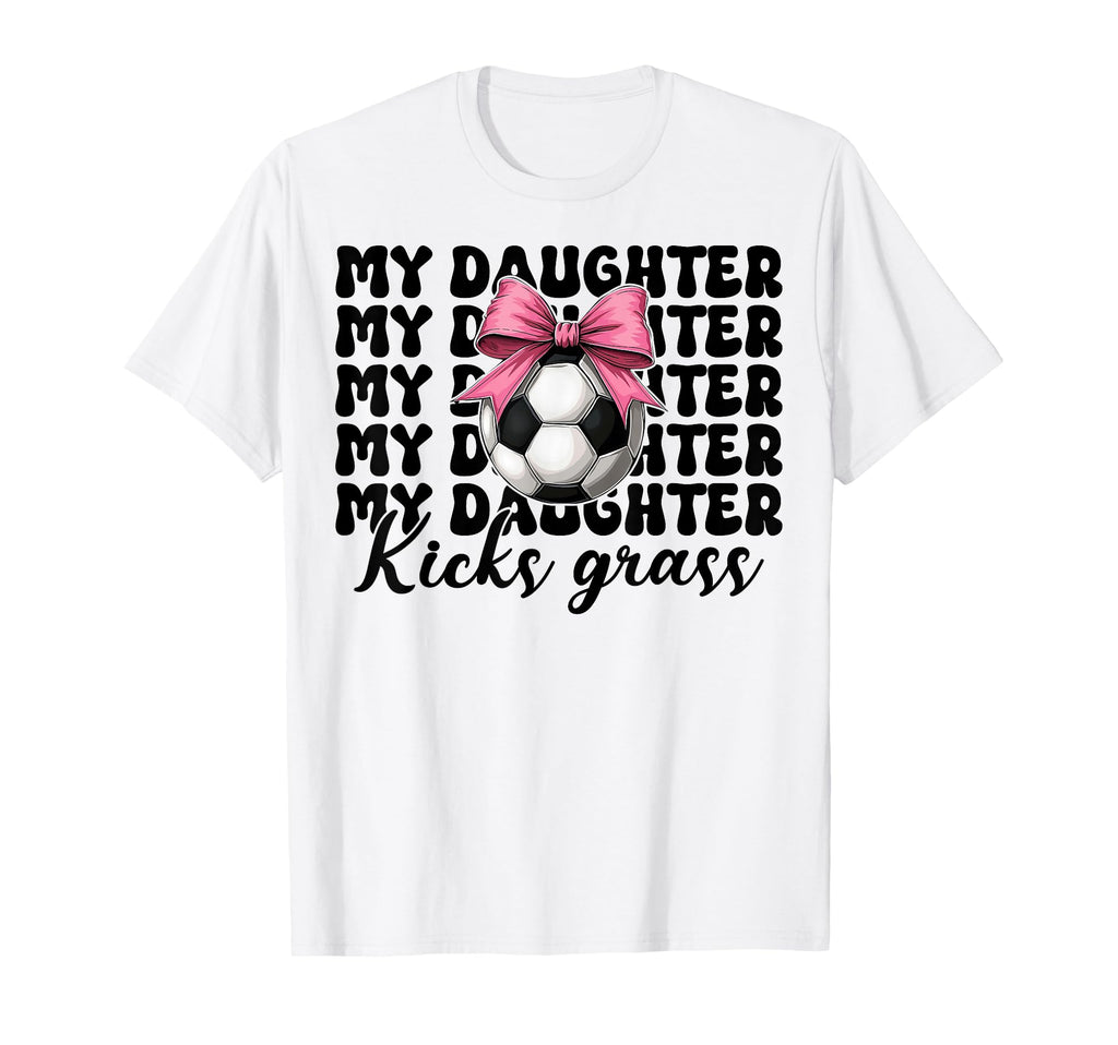Soccer Mom Soccer Mama Coquette Bow My T-Shirt - Fun Novelty Design Unisex