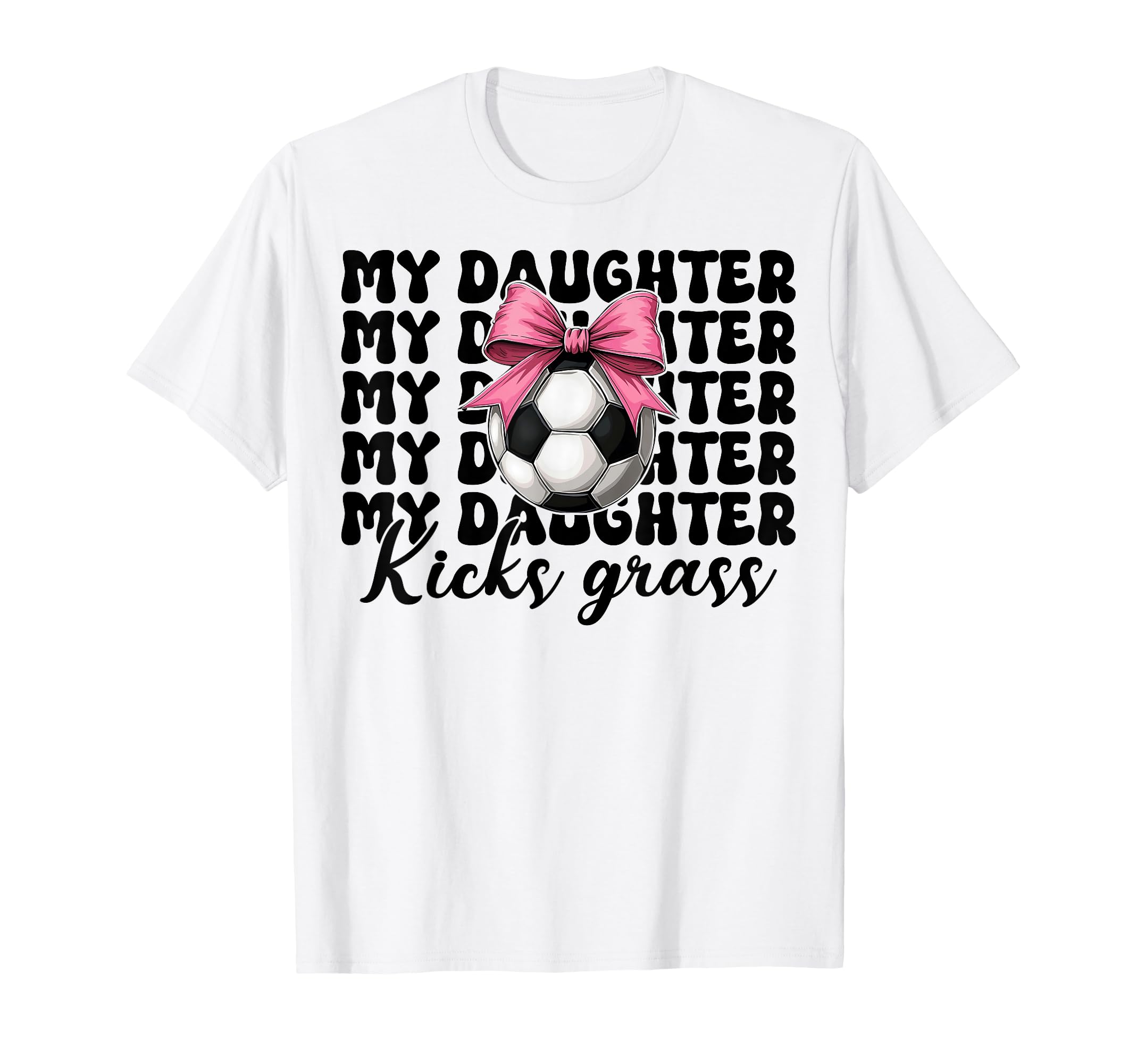 Soccer Mom Soccer Mama Coquette Bow My T-Shirt - Fun Novelty Design Unisex