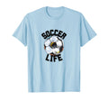Soccer Life Futbol Player Game Match T-Shirt - Graphic Print Men Women
