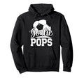 Soccer Goalie Pops Grandpa Pops Hoodie - Minimalist Print for Adults