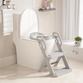 Toddler Potty Training Toilet Seat-Alongside Foldable Potty Train Chair Adapter, Potty Seats with Steps Ladder for Toddlers Kids, Boys, Girls, Child, Baby, and Must-Haves Portable Step Stool Supplies