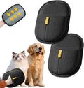 2Pcs Pet Hair Removal Gloves for Dogs and Cats, 2025 Upgraded Electrostatic Magic Hair Remover Glove,Reusable for Couch, Car Seat, Clothing, Carpet, Furniture & Bed Sheets(Black)