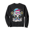 Soccer Ball Melting Ice Cream Drip Sweatshirt - Trendy Graphic Men Women