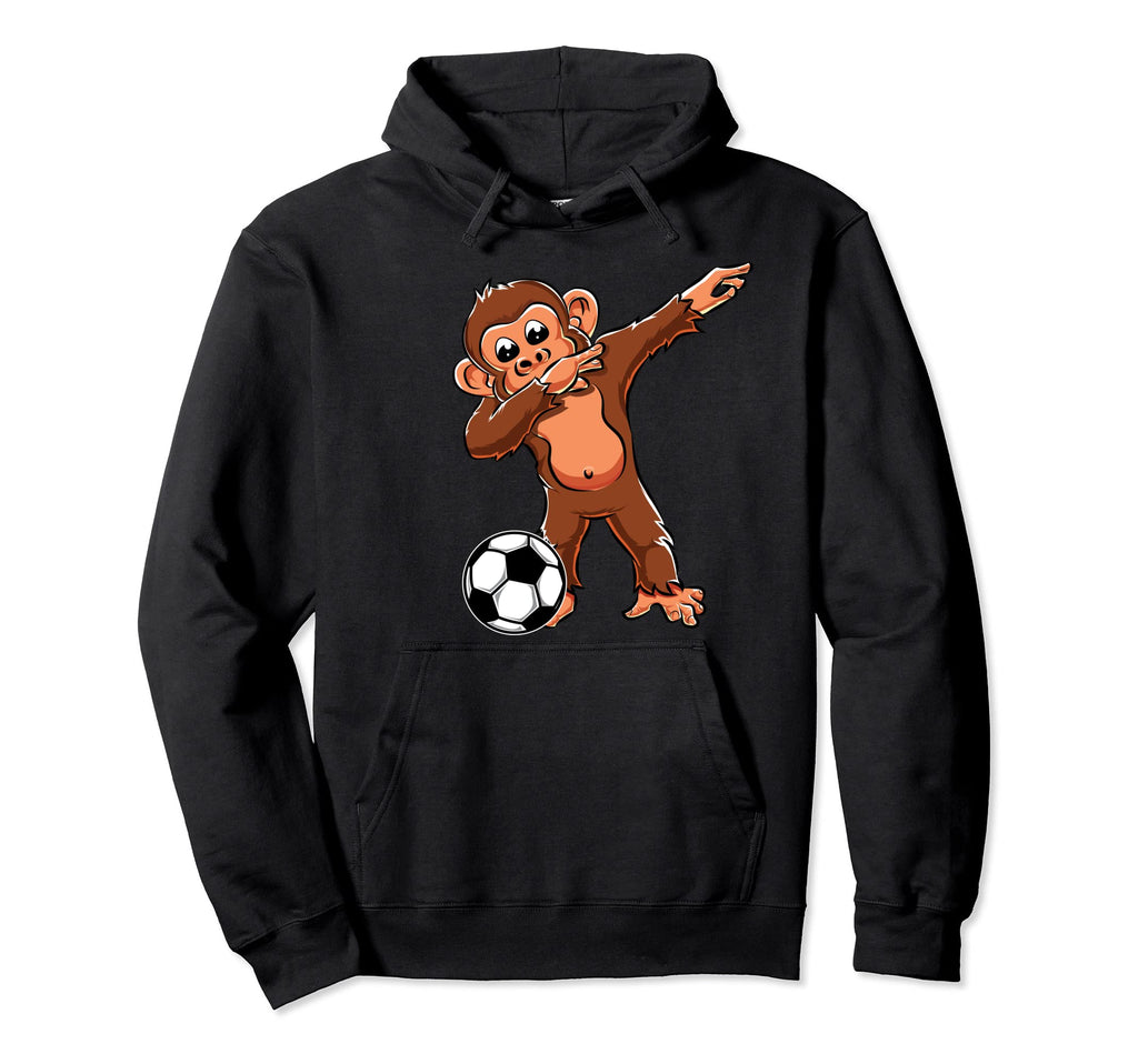 Dabbing Monkey Lovers Dab Soccer Player Hoodie - Trendy Graphic Men Women