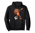 Dabbing Monkey Lovers Dab Soccer Player Hoodie - Trendy Graphic Men Women