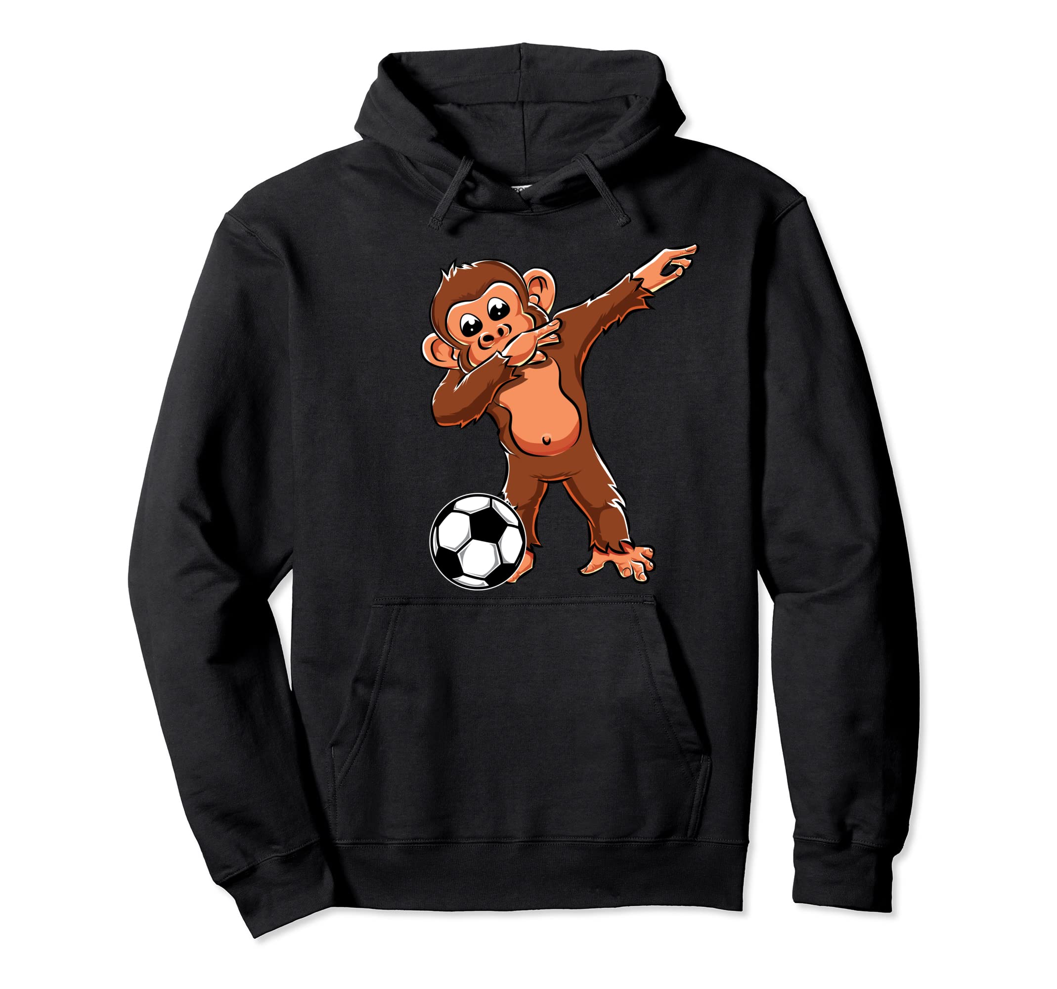 Dabbing Monkey Lovers Dab Soccer Player Hoodie - Trendy Graphic Men Women
