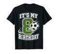 8Th Birthday Soccer 8 T-Shirt - Unique Graphic for Adults
