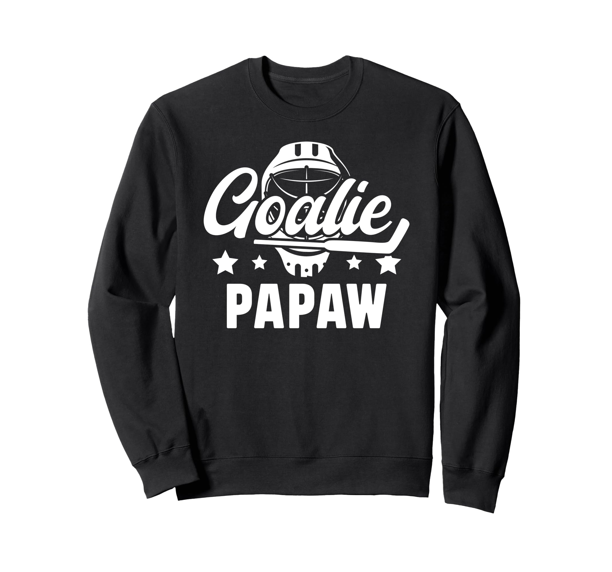 Ice Hockey Goalie Papaw Ice Hockey Sweatshirt - Minimalist Print Men Women