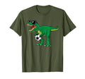 T Rex Dinosaur Soccer Player Trex Dino T-Shirt - Unique Graphic for Adults