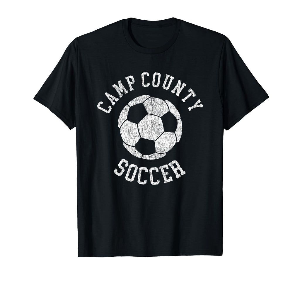 Camp County Soccer Distressed 90S T-Shirt - Casual Everyday Wear Unisex