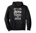 Just Who Loves Morkies And Soccer Gift Hoodie - Graphic Print for Adults