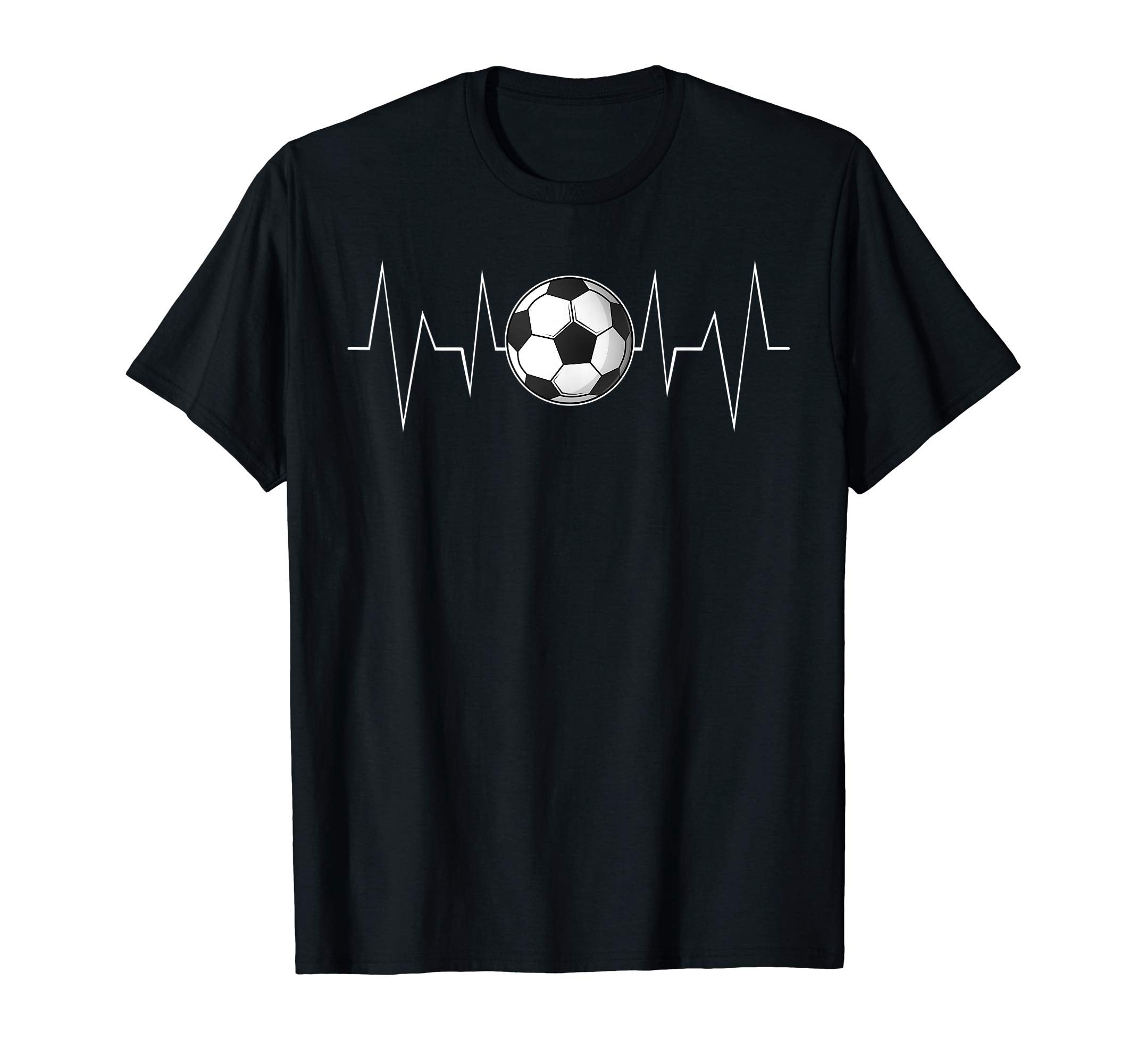 Soccer Ball Heartbeat My Heart Beats T-Shirt - Streetwear Style for Adults