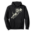 Funny Cat Soccer Ball Kitten Hoodie - Casual Everyday Wear for Adults