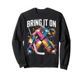 Ice Hockey Goalkeeper Artwork Sweatshirt - Custom Art Print Men Women