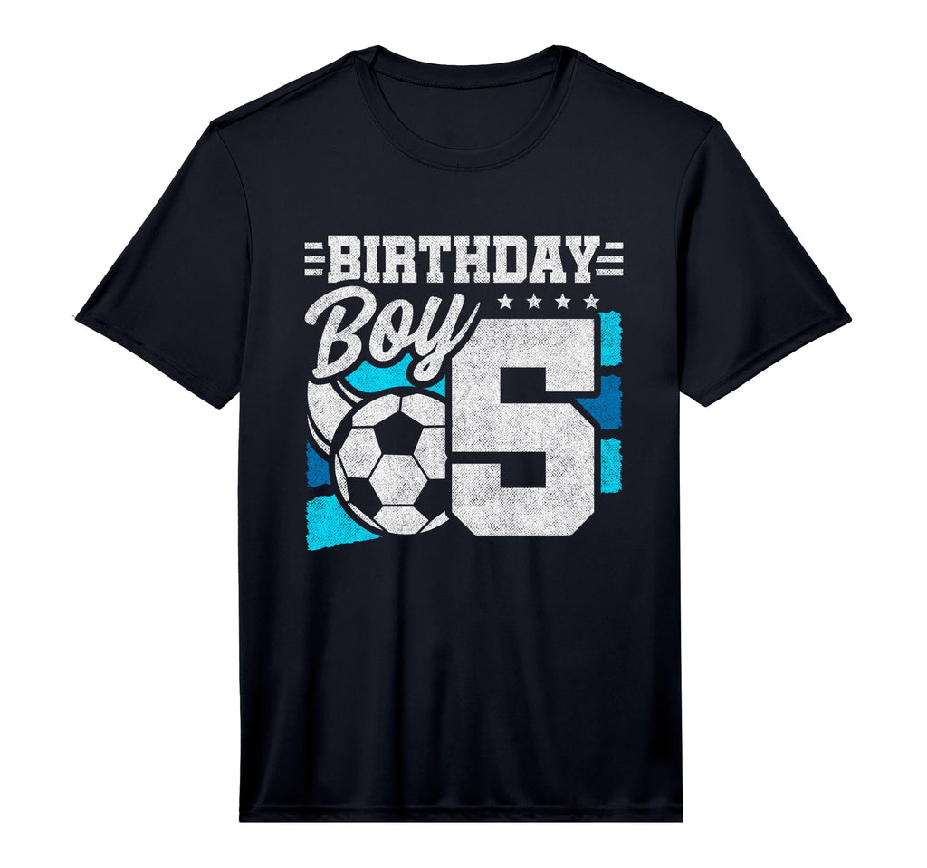 5Th Birthday Soccer Party 5 Year Old T-Shirt - Custom Art Print Unisex