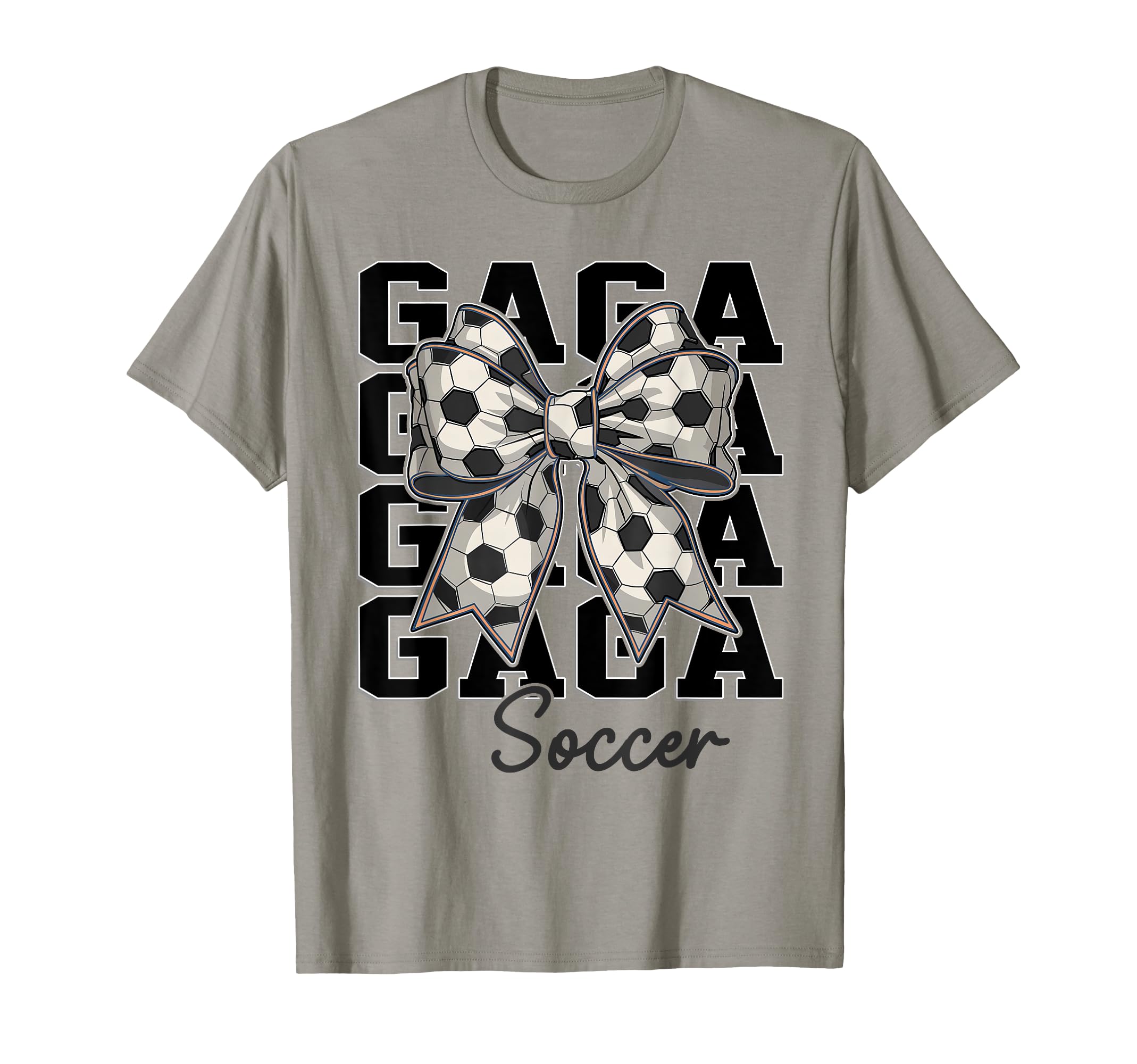 Soccer Gaga Coquette Bow Biggest Fan T-Shirt - Unique Graphic for Adults