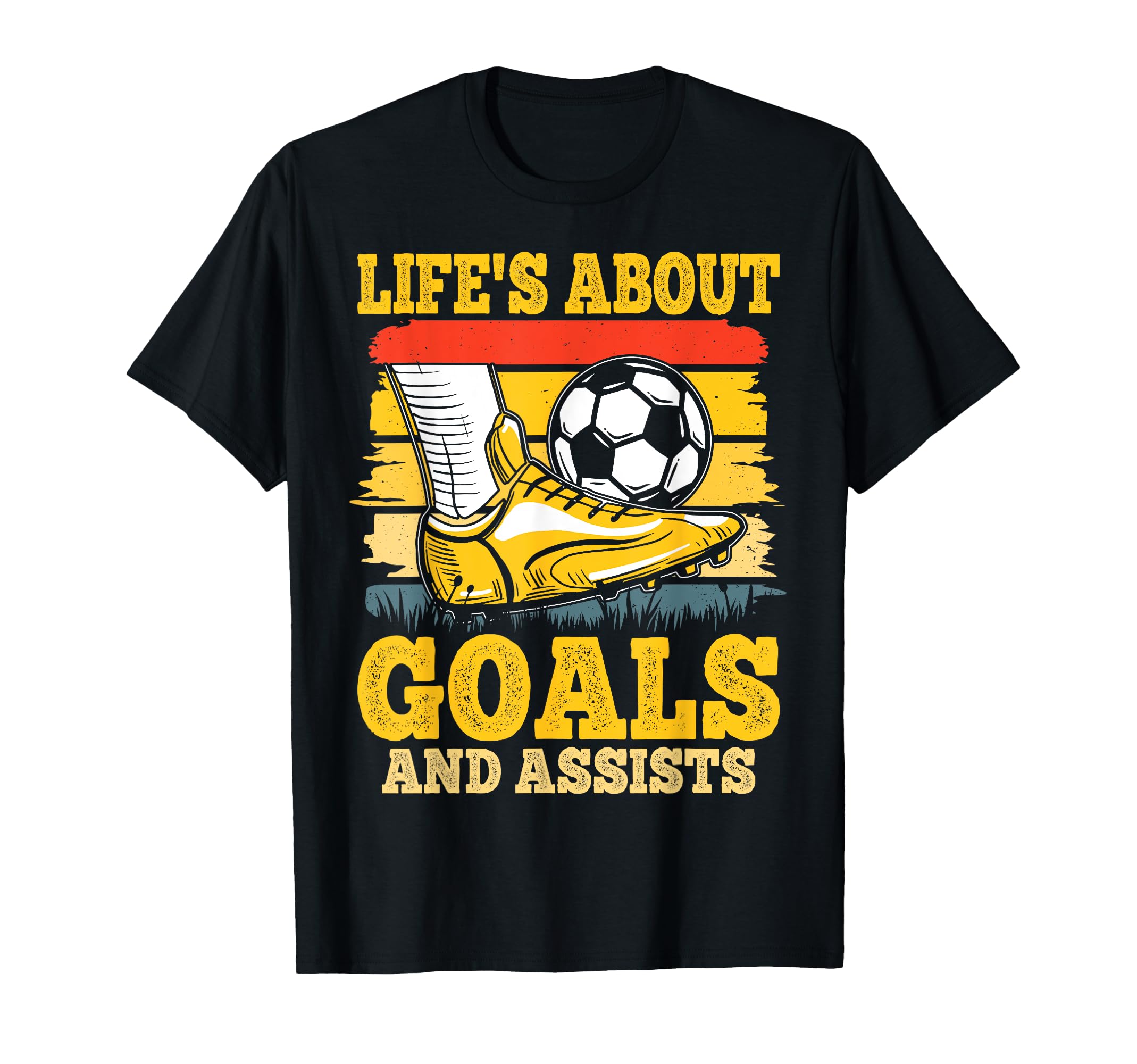 Soccer Lifes About Goals And T-Shirt - Fun Novelty Design for Adults