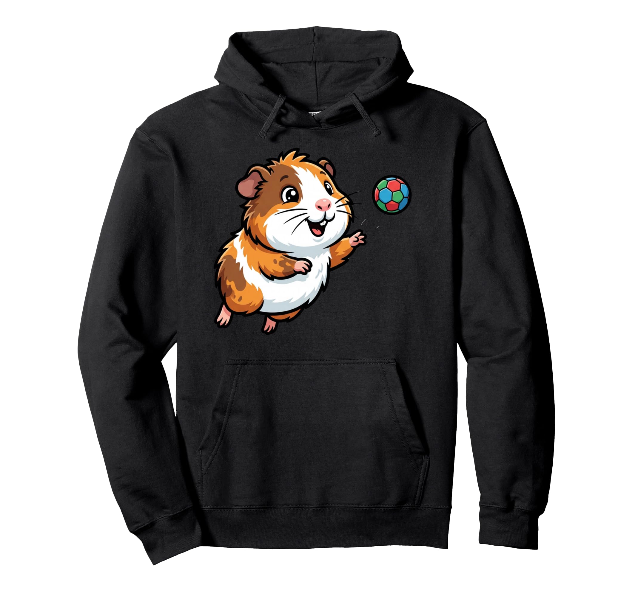 Kawaii Hamster Playing Soccer Pet Hoodie - Casual Everyday Wear Unisex