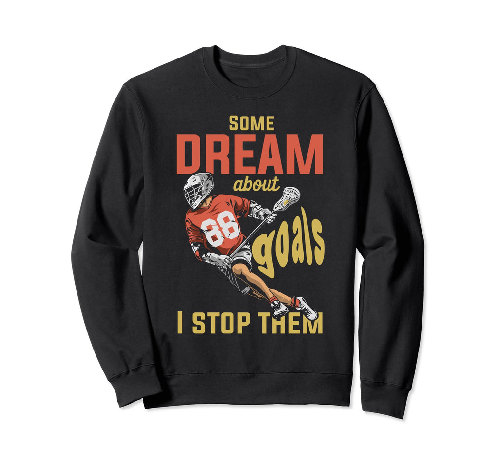 Lacrosse Player Lacrosse Goalie Sweatshirt - Custom Art Print Men Women