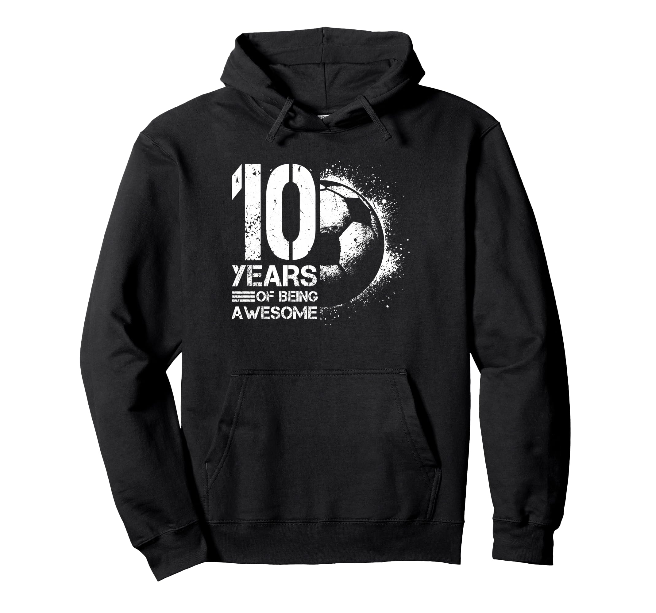 10Th Birthday Soccer Player Football Hoodie - Custom Art Print Men Women