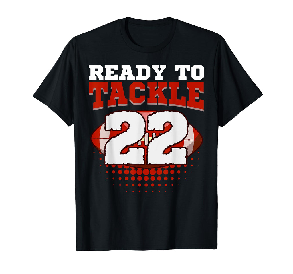 Football 22Nd Birthday Player T-Shirt - Fun Novelty Design for Adults