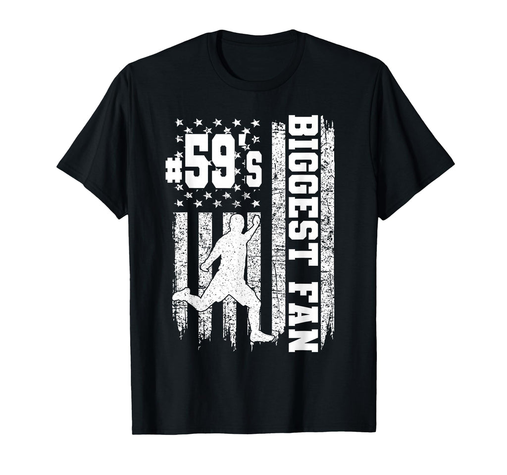 Soccer Biggest Fan Number 59 Proud T-Shirt - Unique Graphic for Adults