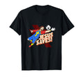 Jesus Saves Jesus Christ Golie T-Shirt - Fun Novelty Design Men Women