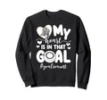 Proud Ice Hockey Goalie Aunt Hockey Sweatshirt - Novelty Apparel Unisex